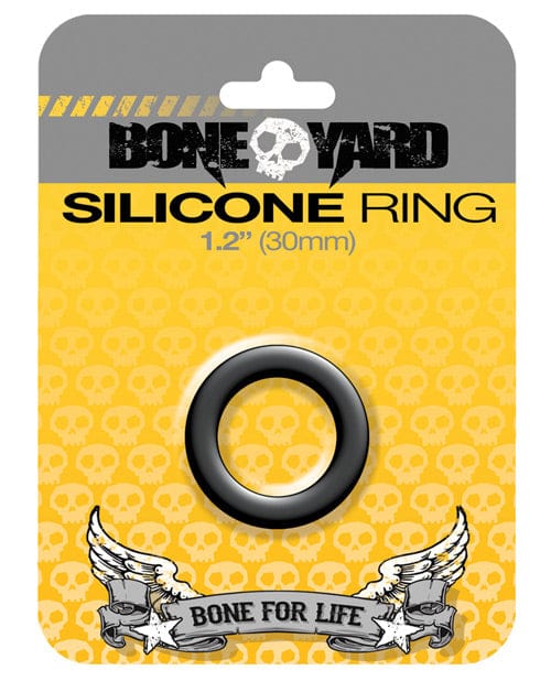Rascal Video Boneyard Silicone Ring Black / 1.2 inches Penis Toys