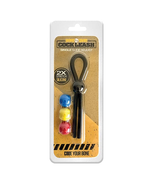 Rascal Video Boneyard Single Cock Leash - Black Penis Toys
