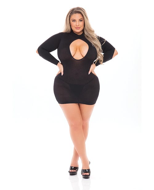 Pink Lipstick Devilish Backless Dress Black Queen Size