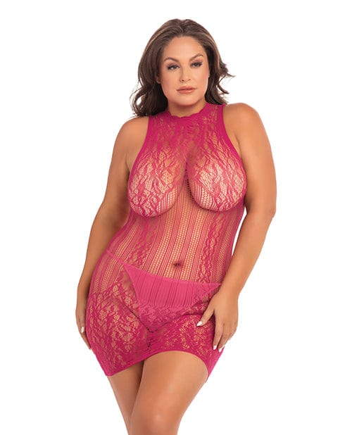 Rene Rofe Rene Rofe Reckless Lace Mini Dress Red Lingerie &amp; Costumes