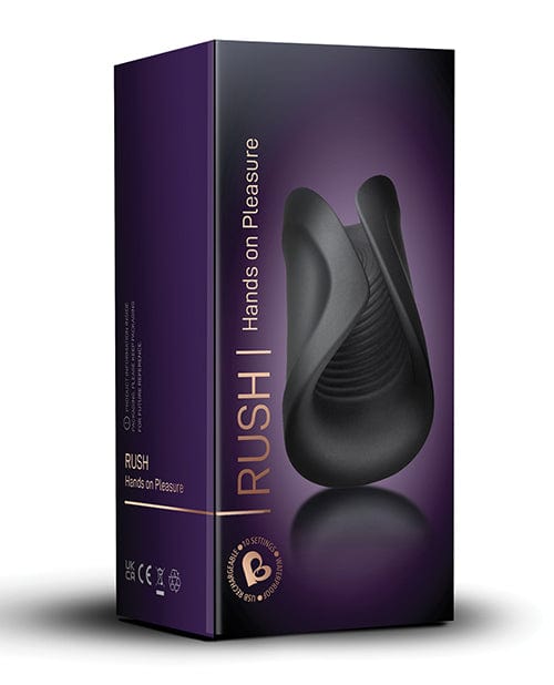 Rocks-off Rocks Off Rush Rechargeable Stroker - Black Penis Toys