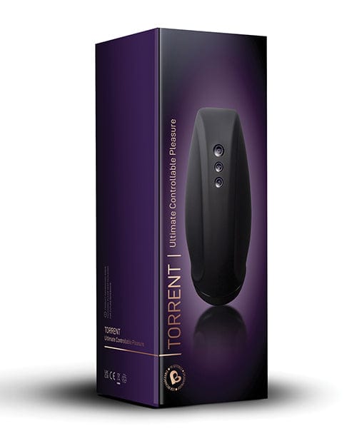 Rocks-off Rocks Off Torrent Rechargeable Stroker - Black Penis Toys