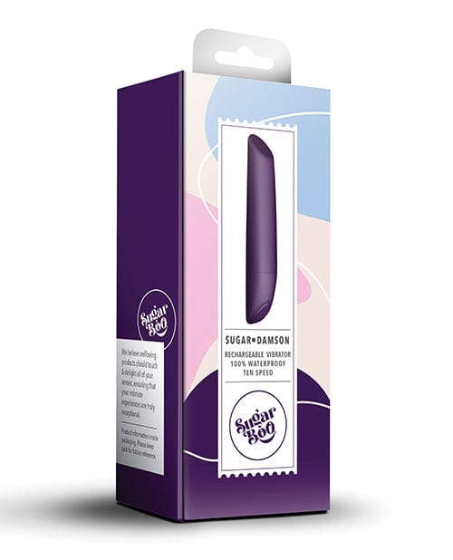 Rocks-off Sugarboo Sugar Damson Rechargeable Vibrator - Damson Vibrators