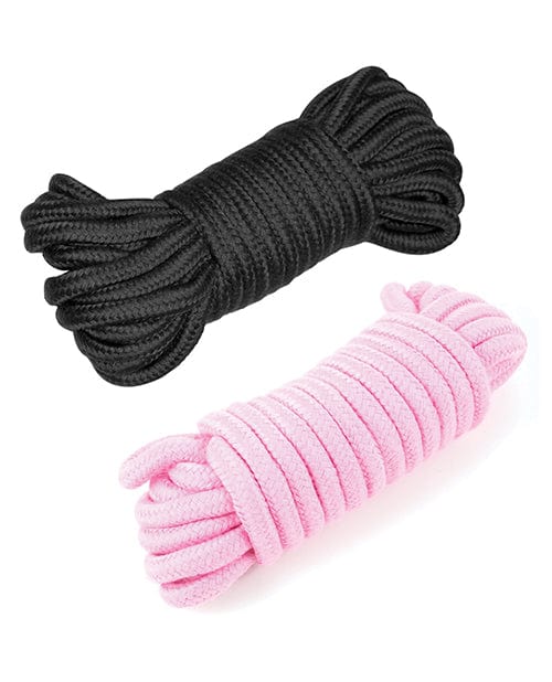 S & G Entertainment / Plesur Plesur Cotton Shibari Bondage Rope 2 Pack Black/pink Kink & BDSM