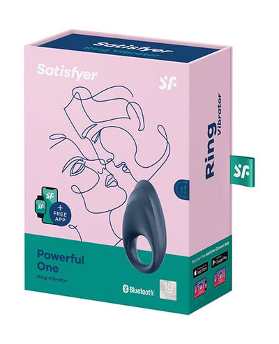 Satisfyer Satisfyer Powerful One Ring with Bluetooth App - Blue Penis Toys