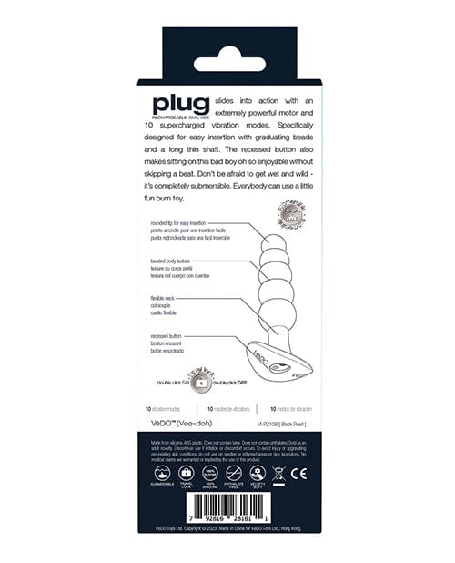 Savvy Co. Vedo Plug Rechargeable Anal Plug Anal Toys