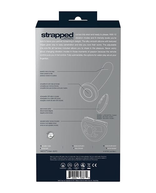 Savvy Co. VeDO Strapped Rechargeable Vibrating Strap On Dildos