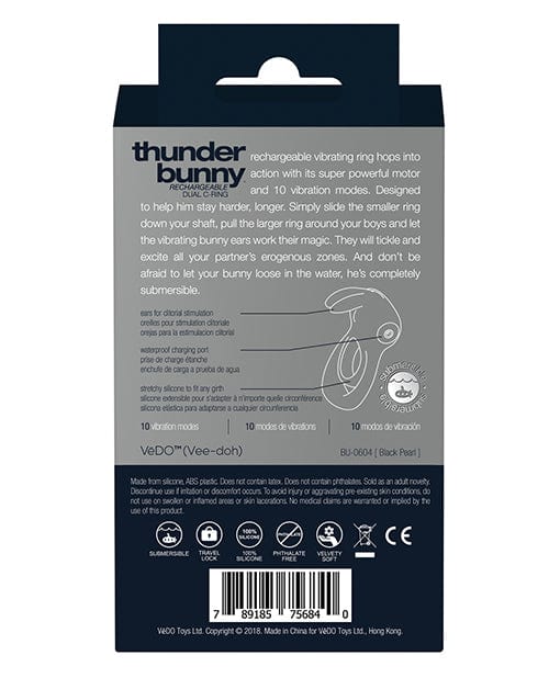 Savvy Co. VeDO Thunder Bunny Rechargeable Dual Ring Penis Toys