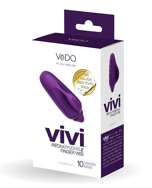 Savvy Co. VeDO Vivi Rechargeable Finger Vibe Deep Purple Sale
