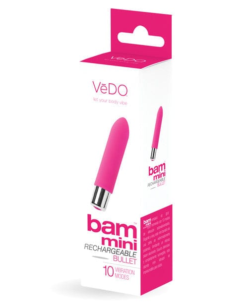 Savvy Co. VeDO Bam Mini Rechargeable Bullet Vibe Foxy Pink Vibrators
