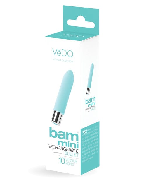 Savvy Co. VeDO Bam Mini Rechargeable Bullet Vibe Turquoise Vibrators