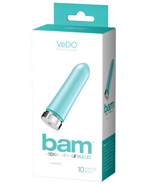 Savvy Co. VeDO Bam Rechargeable Bullet Tease Me Turquoise Vibrators