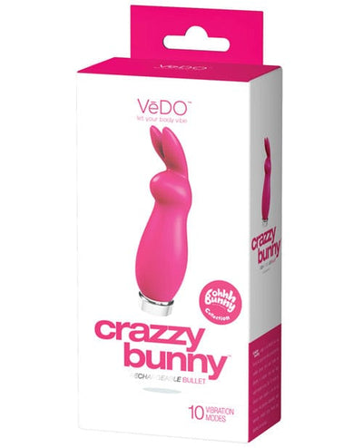 Savvy Co. VeDO Crazzy Bunny Rechargeable Bullet Pretty In Pink Vibrators