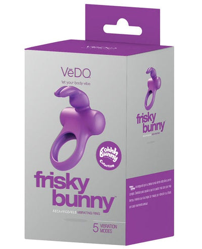 Savvy Co. VeDO Frisky Bunny Rechargeable Vibrating Ring Perfectly Purple Vibrators