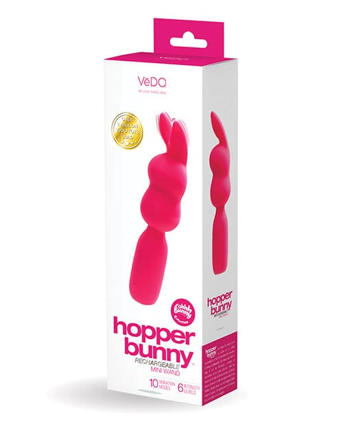 Savvy Co. Vedo Hopper Bunny Rechargeable Mini Wand Pink Vibrators