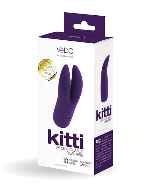 Savvy Co. VeDO Kitti Rechargeable Dual Vibe Deep Purple Vibrators
