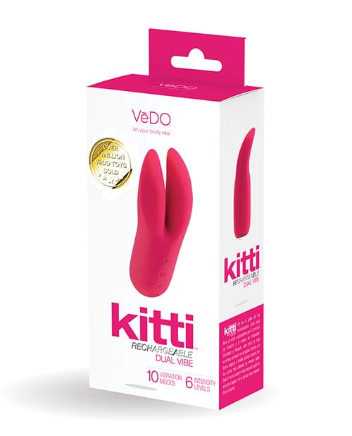 Savvy Co. VeDO Kitti Rechargeable Dual Vibe Foxy Pink Vibrators