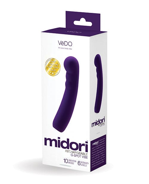 Savvy Co. Vedo Midori Rechargeable G Spot Vibe Deep Purple Vibrators