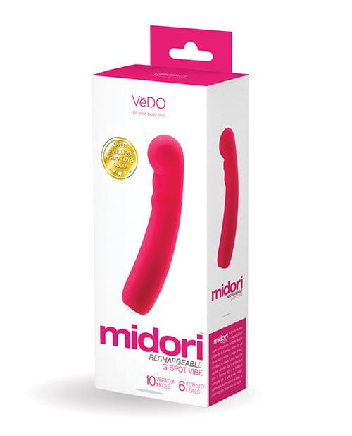 Savvy Co. Vedo Midori Rechargeable G Spot Vibe Foxy Pink Vibrators