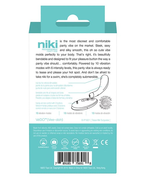 Savvy Co. VeDO Niki Rechargeable Panty Vibe Vibrators