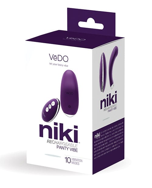 Savvy Co. VeDO Niki Rechargeable Panty Vibe Deep Purple Vibrators