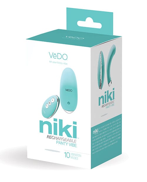 Savvy Co. VeDO Niki Rechargeable Panty Vibe Tease Me Turquoise Vibrators