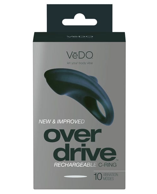Savvy Co. VeDO Overdrive Rechargeable Cock Ring Just Black Vibrators