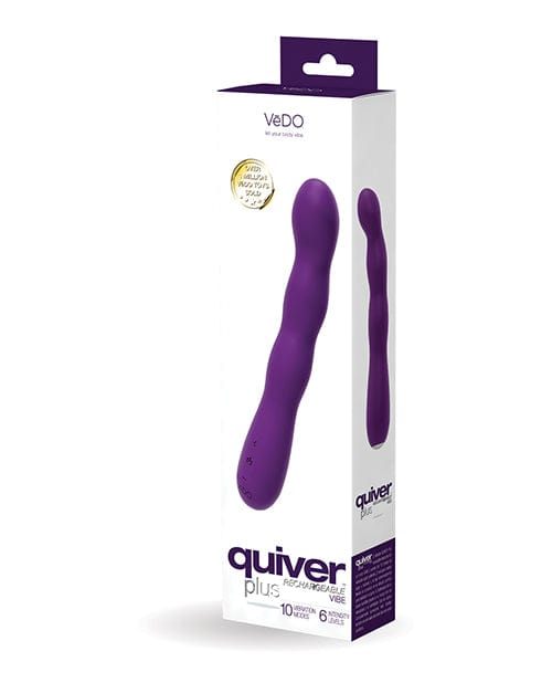 Savvy Co. VeDO Quiver Plus Rechargeable Vibe Deep Purple Vibrators