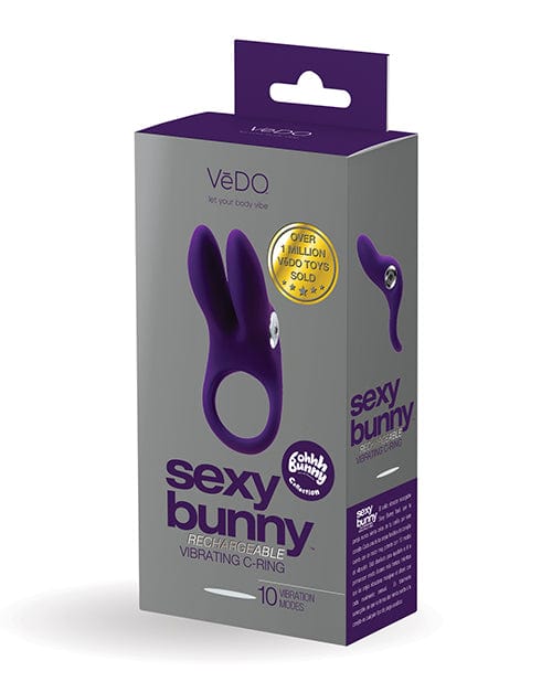 Savvy Co. Vedo Sexy Bunny Rechargeable Ring Deep Purple Vibrators