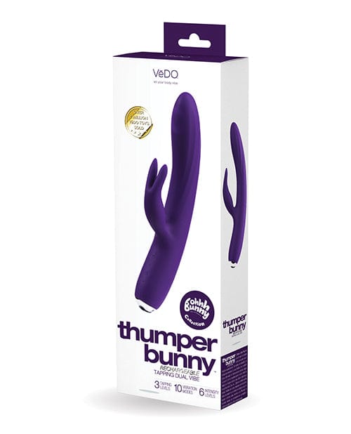 Savvy Co. VeDO Thumper Bunny Rechargeable Dual Vibe Purple Vibrators