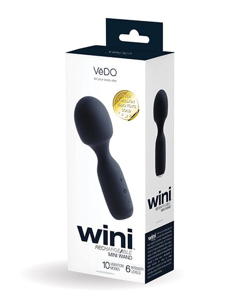 Savvy Co. VeDO Wini Rechargeable Mini Wand Just Black Vibrators