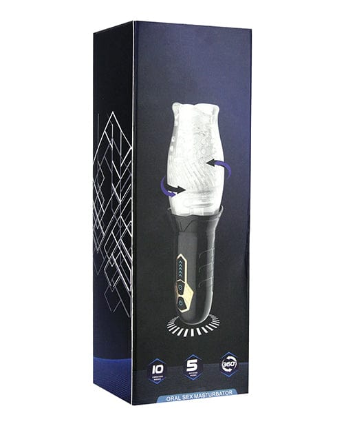 Secwell Male Rose Cyclone Spinning Masturbator - Black Penis Toys