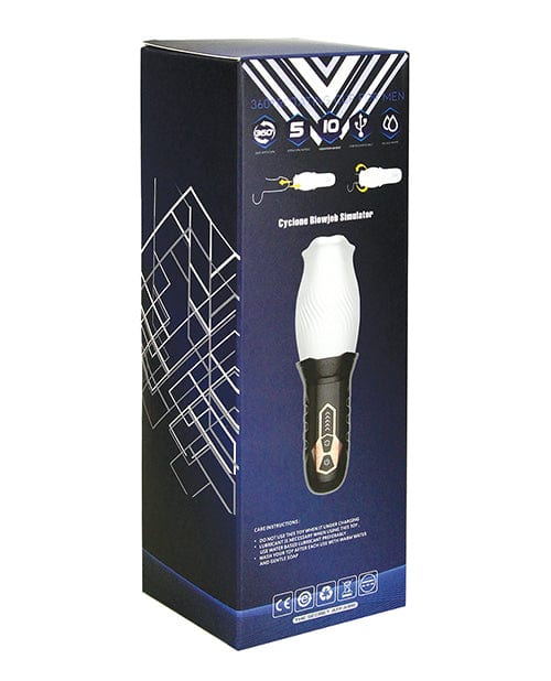 Secwell Male Rose Cyclone Spinning Masturbator - Black Penis Toys