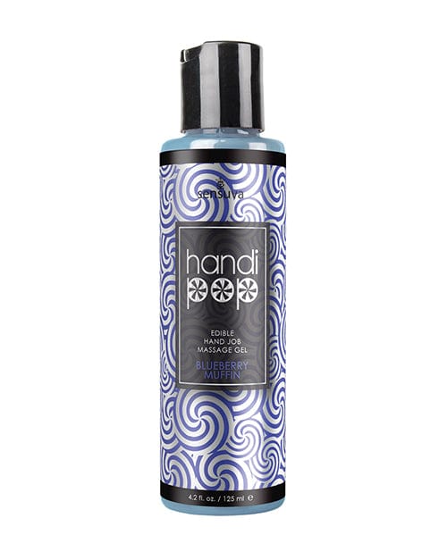 Handipop Hand Job Massage Gel - 4.2 Oz. Bottle Blueberry Muffin
