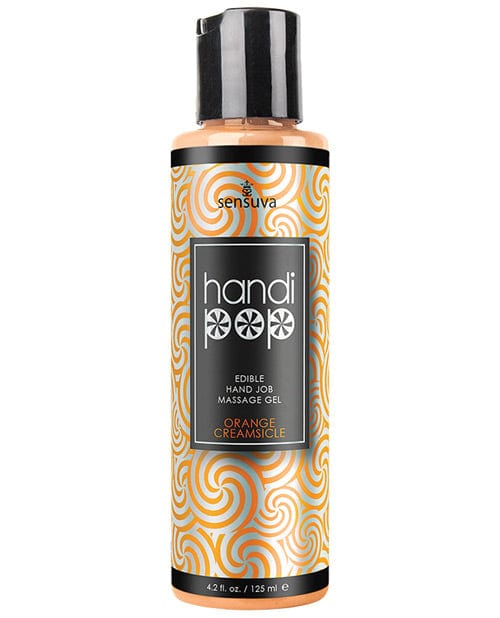 Sensuva Valencia Naturals Handipop Hand Job Massage Gel - 4.2 Oz. Orange Creamsicle Lubes