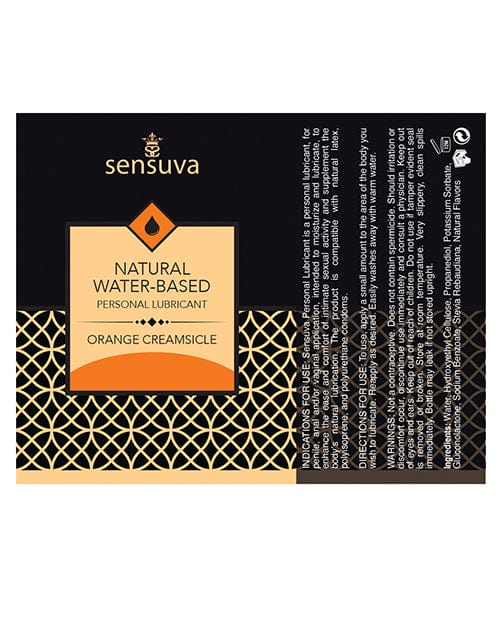 Sensuva Natural Water Based Personal Moisturizer - 4.23 Oz. Orange Creamsicle