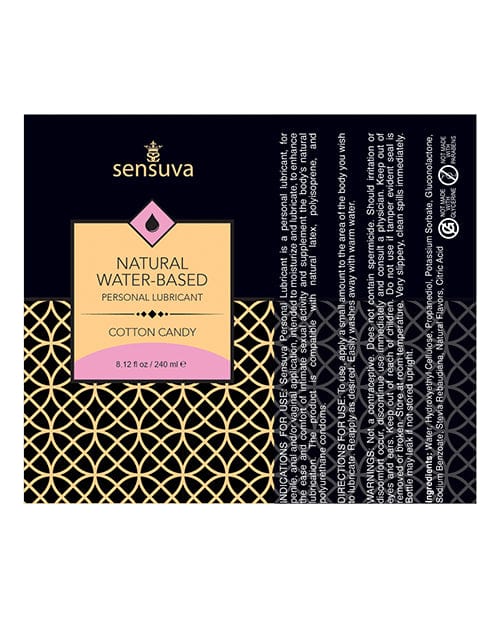 Sensuva Valencia Naturals Sensuva Natural Water Based Personal Moisturizer Single Use Packet Cotton Candy Lubes