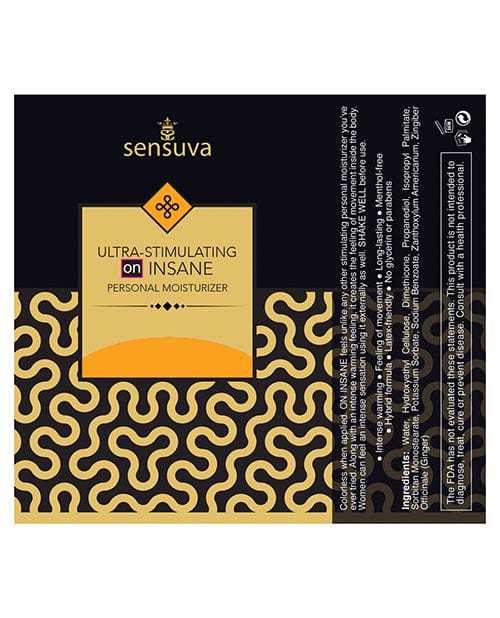 Sensuva Valencia Naturals Sensuva Ultra Stimulating On Insane Personal Moisturizer - 1.93 Oz. Butter Rum Lubes