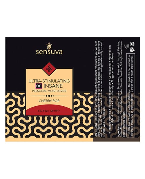 Sensuva Valencia Naturals Sensuva Ultra Stimulating On Insane Personal Moisturizer - 1.93 Oz. Cherry Pop Lubes