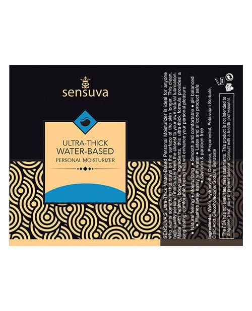 Sensuva Valencia Naturals Sensuva Ultra Thick Water Based Personal Moisturizer - 1.93 Oz. Unscented Lubes