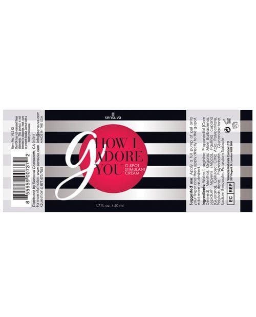 Sensuva G How I Adore You - 1.7 Oz.