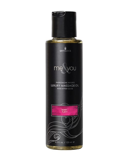 Sensuva Valencia Naturals Sensuva Me &amp; You Massage Oil - 4.2 Oz. Berry Flirty More