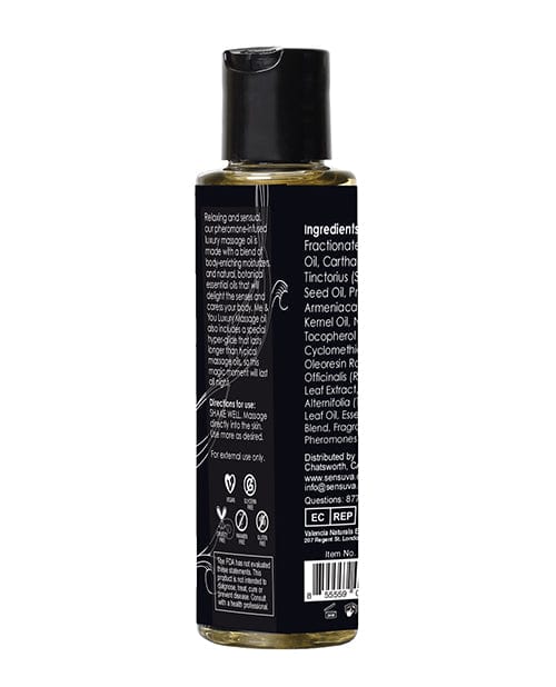 Sensuva Valencia Naturals Sensuva Me &amp; You Massage Oil - 4.2 Oz. Berry Flirty More