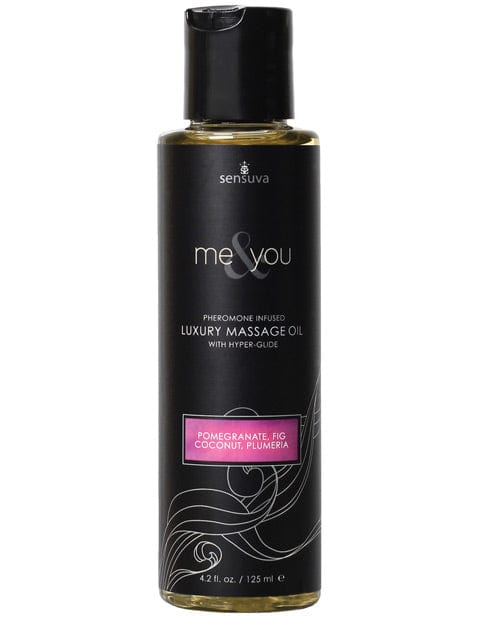 Sensuva Valencia Naturals Sensuva Me &amp; You Massage Oil Pomegranate Fig/coconut Plumeria More