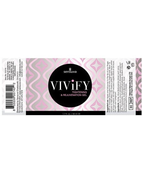 Sensuva Vivify Tightening Gel - 1.7 Oz.
