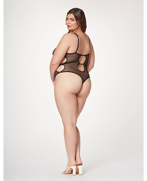 Fishnet Strappy High Cut Leg Teddy