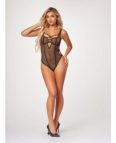 Seven 'til Midnight Costume Fishnet Strappy High Cut Leg Teddy Extra Large Lingerie & Costumes