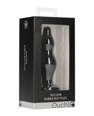 Shots America Shots Ouch Bubble Butt Plug - Black Anal Toys