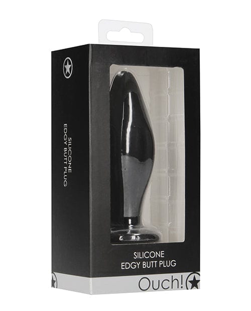 Shots America Shots Ouch Edgy Butt Plug - Black Anal Toys