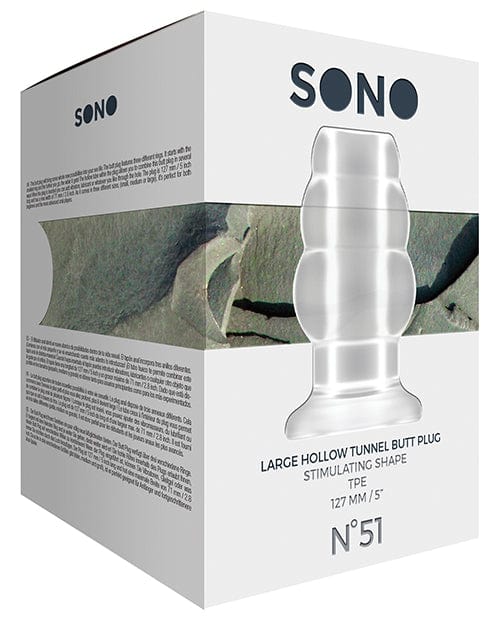 Shots America Shots Sono Butt Plug - Large Clear Anal Toys